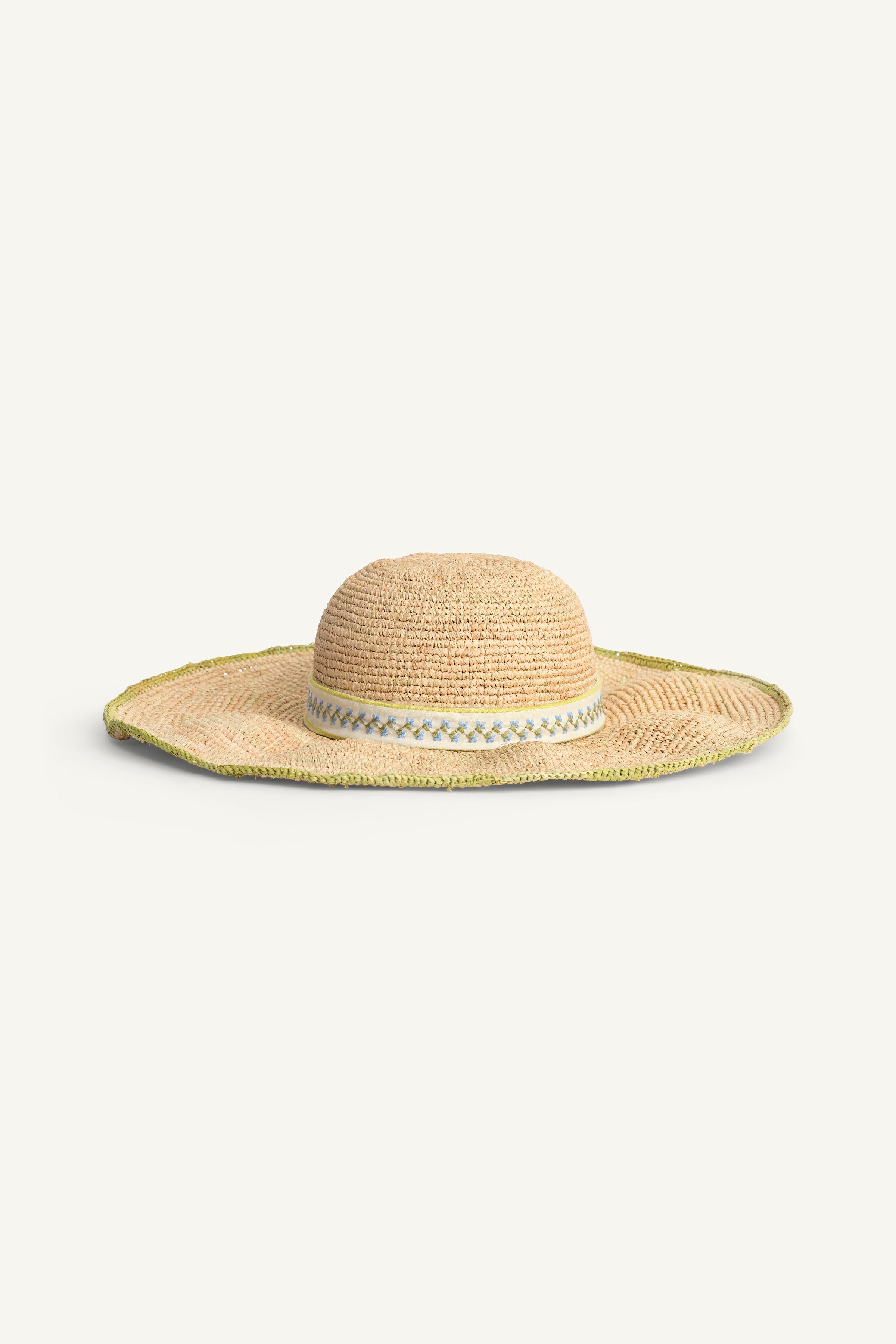 LIMITED EDITION EMBROIDERED RAFFIA HAT
